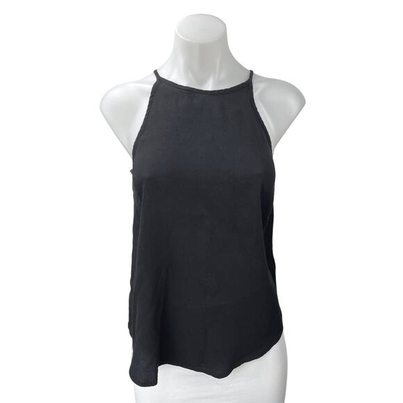 Bardot Women's Black Sleeveless High Neck Cami Camisole Tank Blouse Top 4 - Picture 1 of 4
